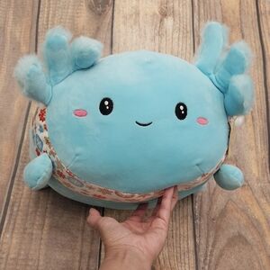 NWT Smoochy Pals Charming Blue Axolotl Soft Cuddle Plushie 18"